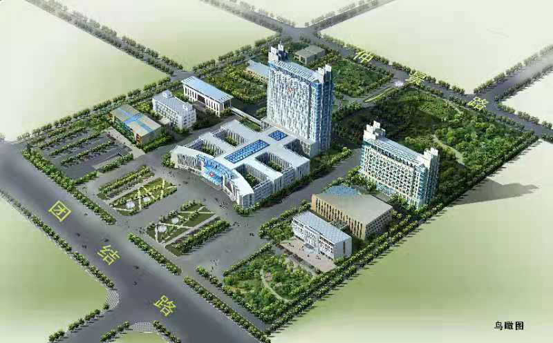 邓州市中心医院鸟瞰图